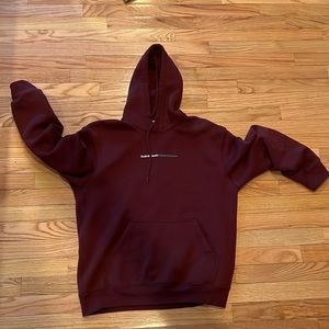 H&M Hoodie M Dark Red